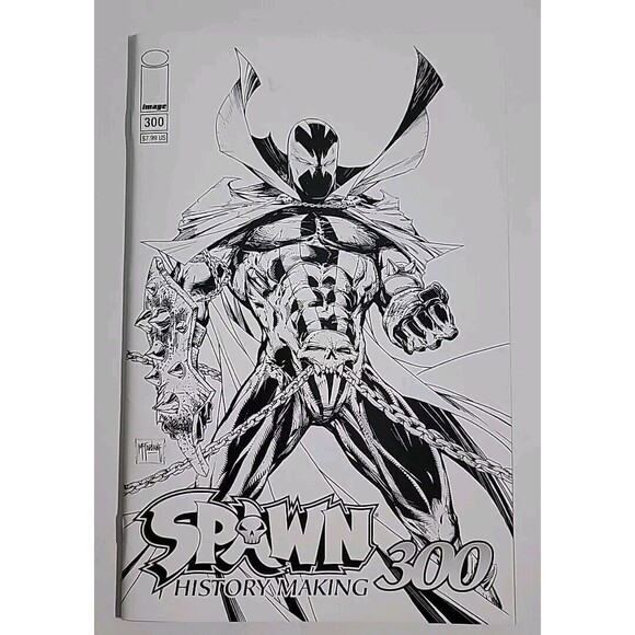 Spawn #300 Comic Book 2019 VF/NM Todd McFarlane Variant B&W EXCELLENT CONDITION - Picture 1 of 8